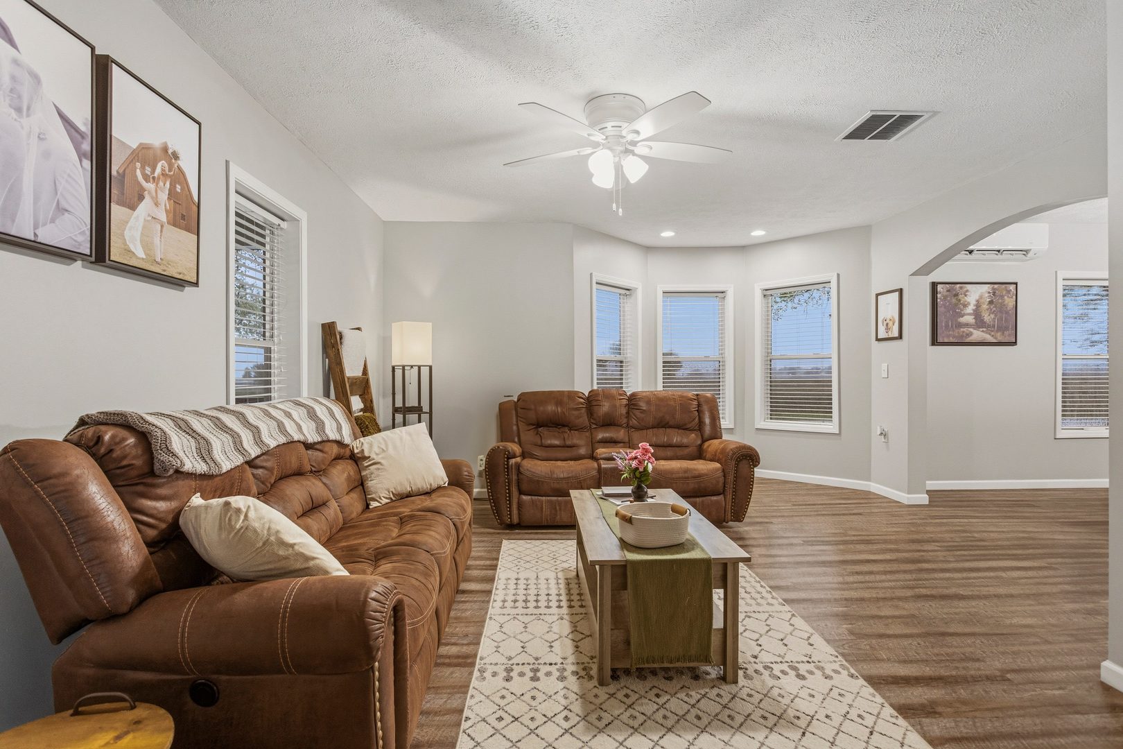 419 South Hamilton Street McLean, IL 61754 - Photo 9 of 41 a living room with furniture and wooden floor
