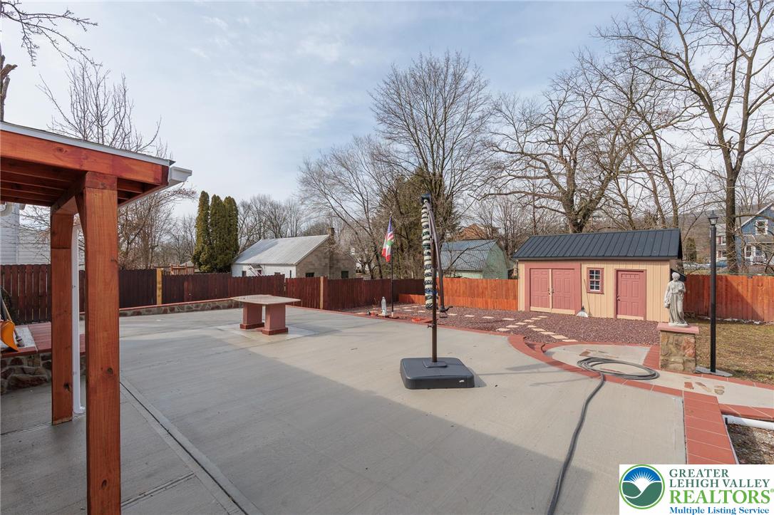 38 Water Street Wind Gap, PA 18091 - Photo 28 of 37 a view of a patio with a table and chairs