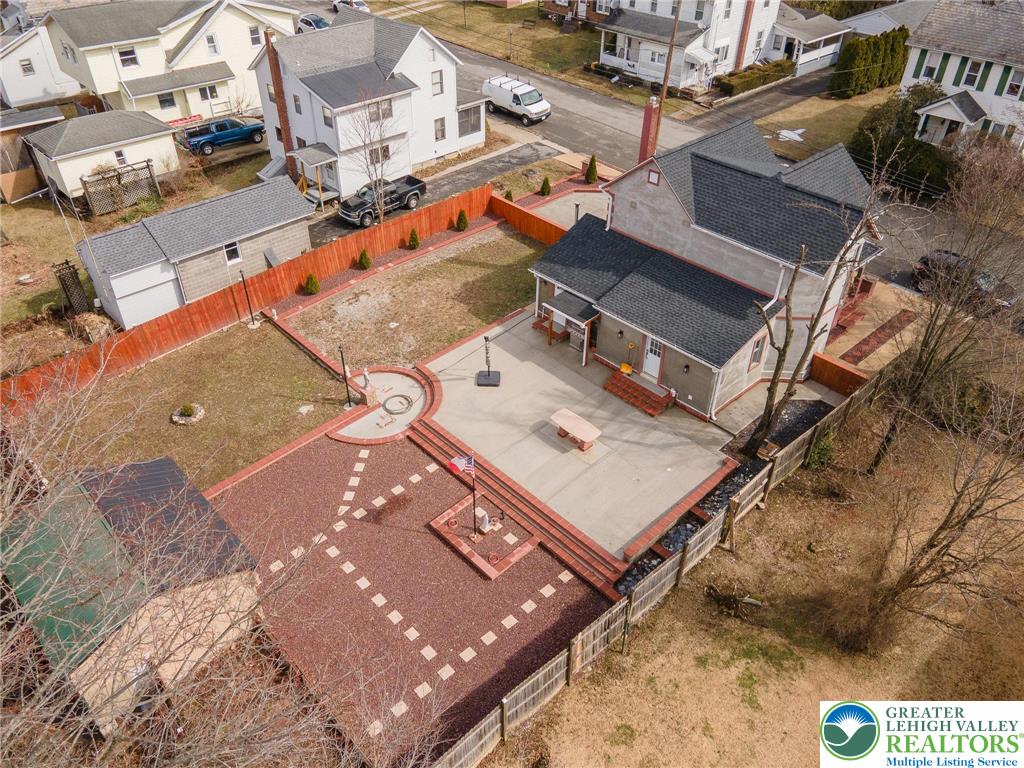 38 Water Street Wind Gap, PA 18091 - Photo 4 of 37 an aerial view of a house with a yard