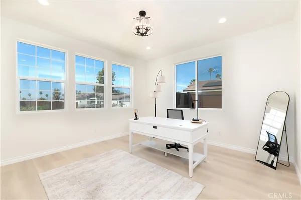 a room with furniture and window