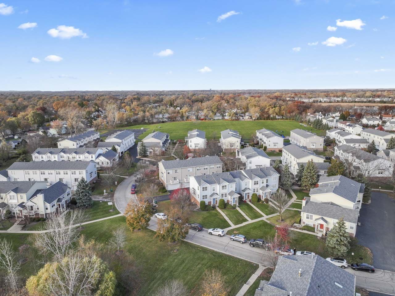 335 Holiday Lane Round Lake, IL 60073 - Photo 24 of 25 an aerial view of residential houses with outdoor space