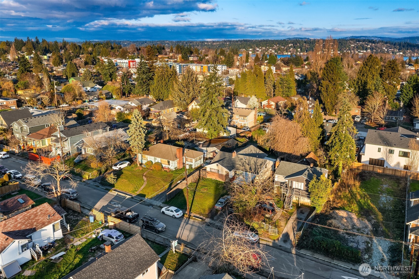 8444 46th Avenue South Seattle, WA 98118 - Photo 11 of 14 an aerial view of residential building and trees