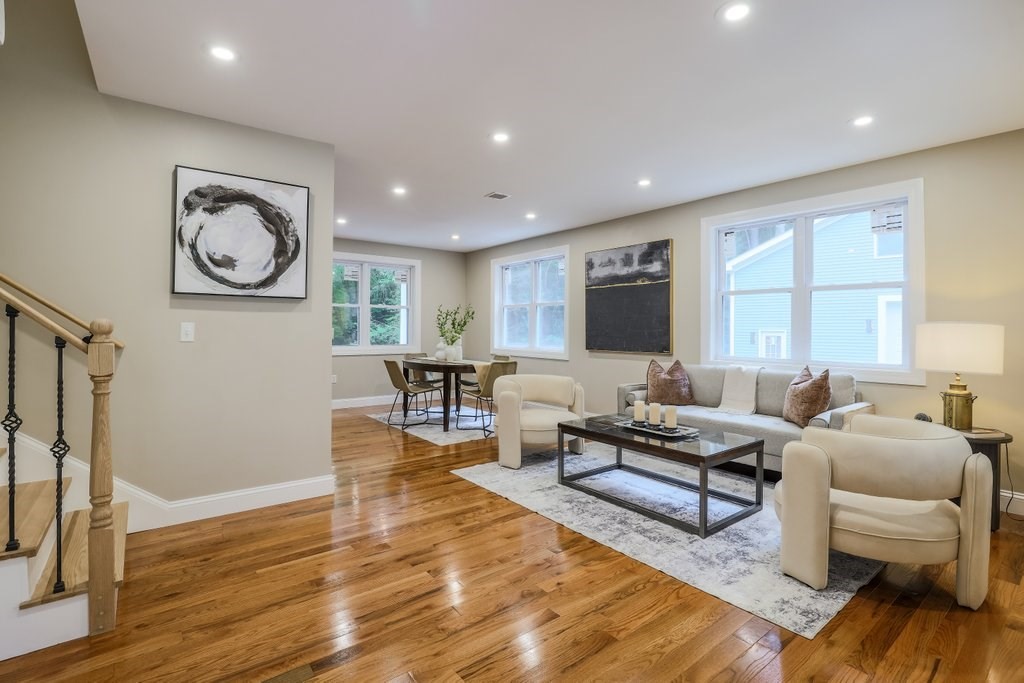 63 King Road Charlton, MA 01507 - Photo 15 of 40 a living room with furniture and a flat screen tv