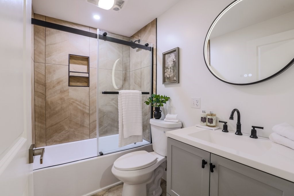 63 King Road Charlton, MA 01507 - Photo 34 of 40 a bathroom with a sink toilet and shower