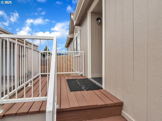 a view of outdoor space and deck