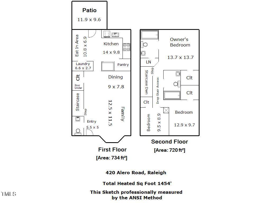 420 Alero Road Raleigh, NC 27610 - Photo 2 of 28 420_Alero_Road_Measurement
