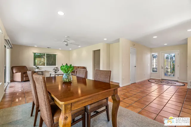 a living room filled with furniture
