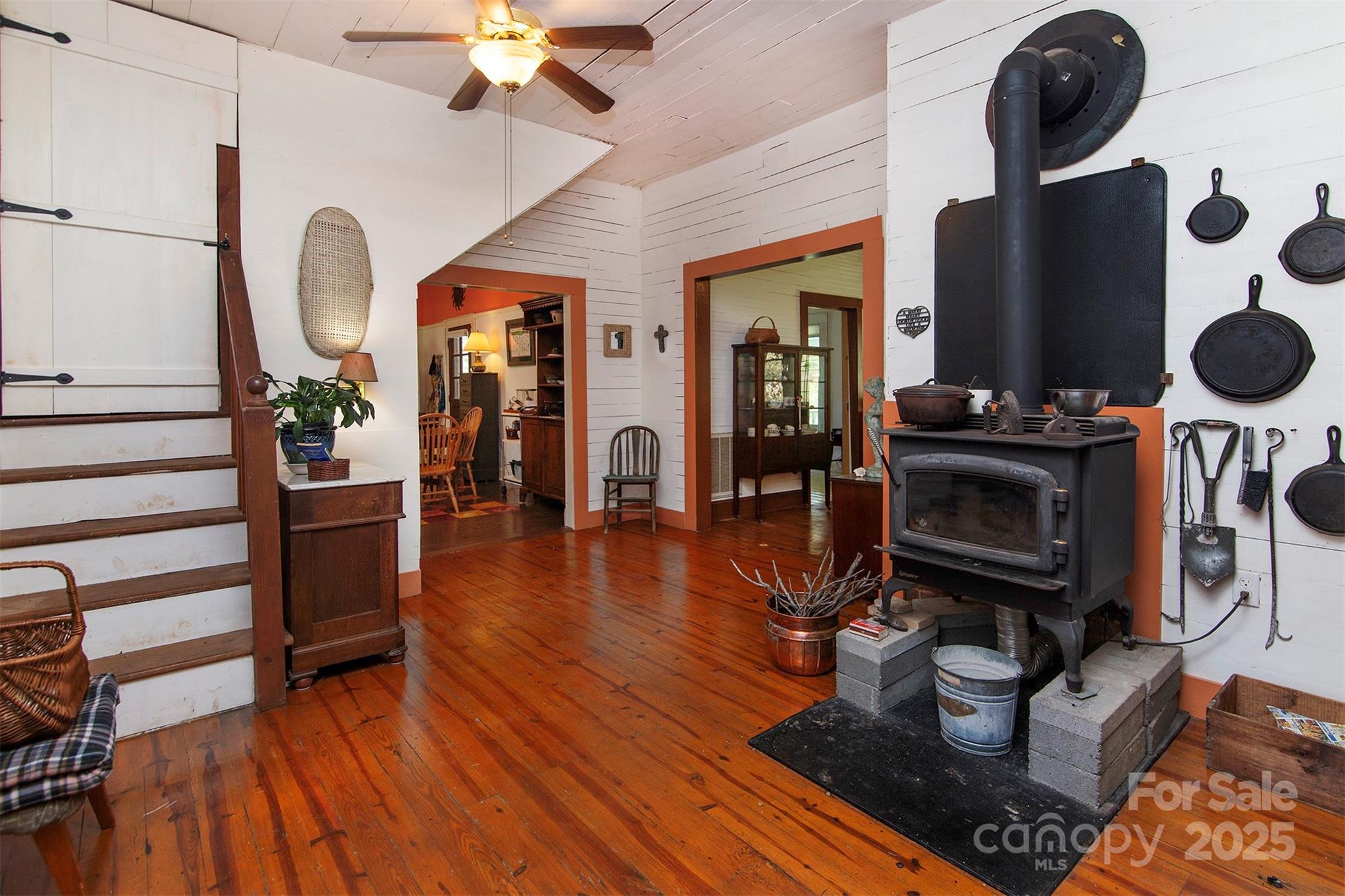 8430 Reeps Grove Church Road Vale, NC 28168 - Photo 9 of 42 a living room with furniture and a fireplace