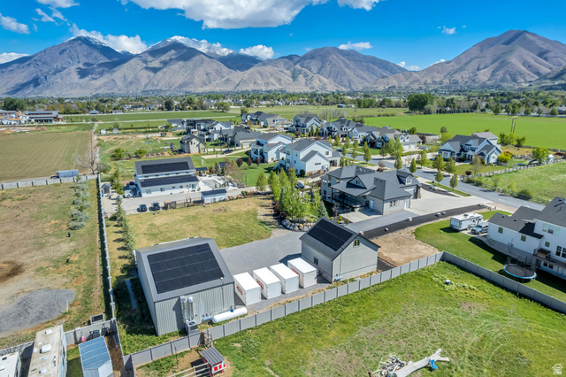 1526 South 500 West Mapleton, UT 84664 - Photo 52 of 54 Aerial view of residential area featuring a mountain backdrop