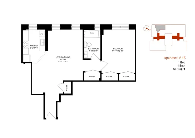 $340,000 | 86 Thayer Street, Unit 4E | Washington Heights