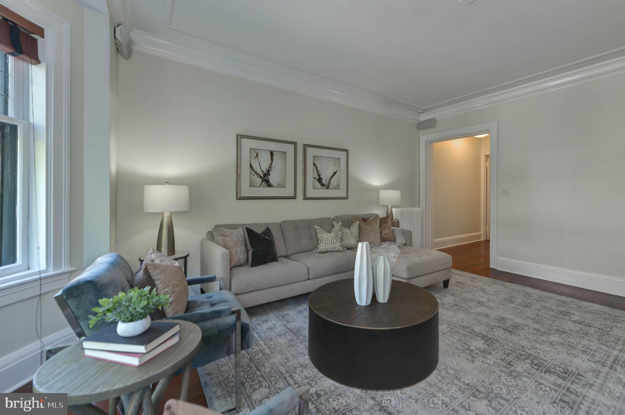 2130 Leroy Place Northwest Washington, DC 20008 - Photo 45 of 98 a living room with furniture and a potted plant