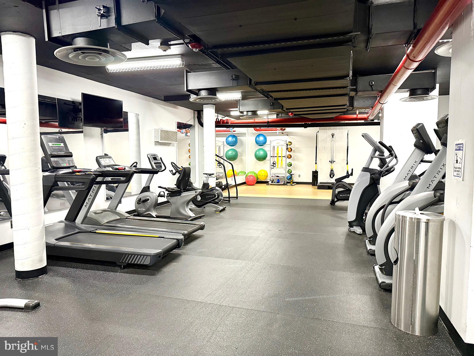 1245 4th Street Southwest, Unit E800 Washington, DC 20024 - Photo 20 of 35 Recently renovated Gym in the building