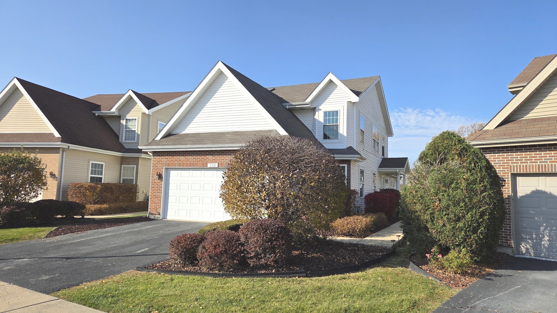 a front view of a house