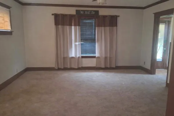a view of an empty room