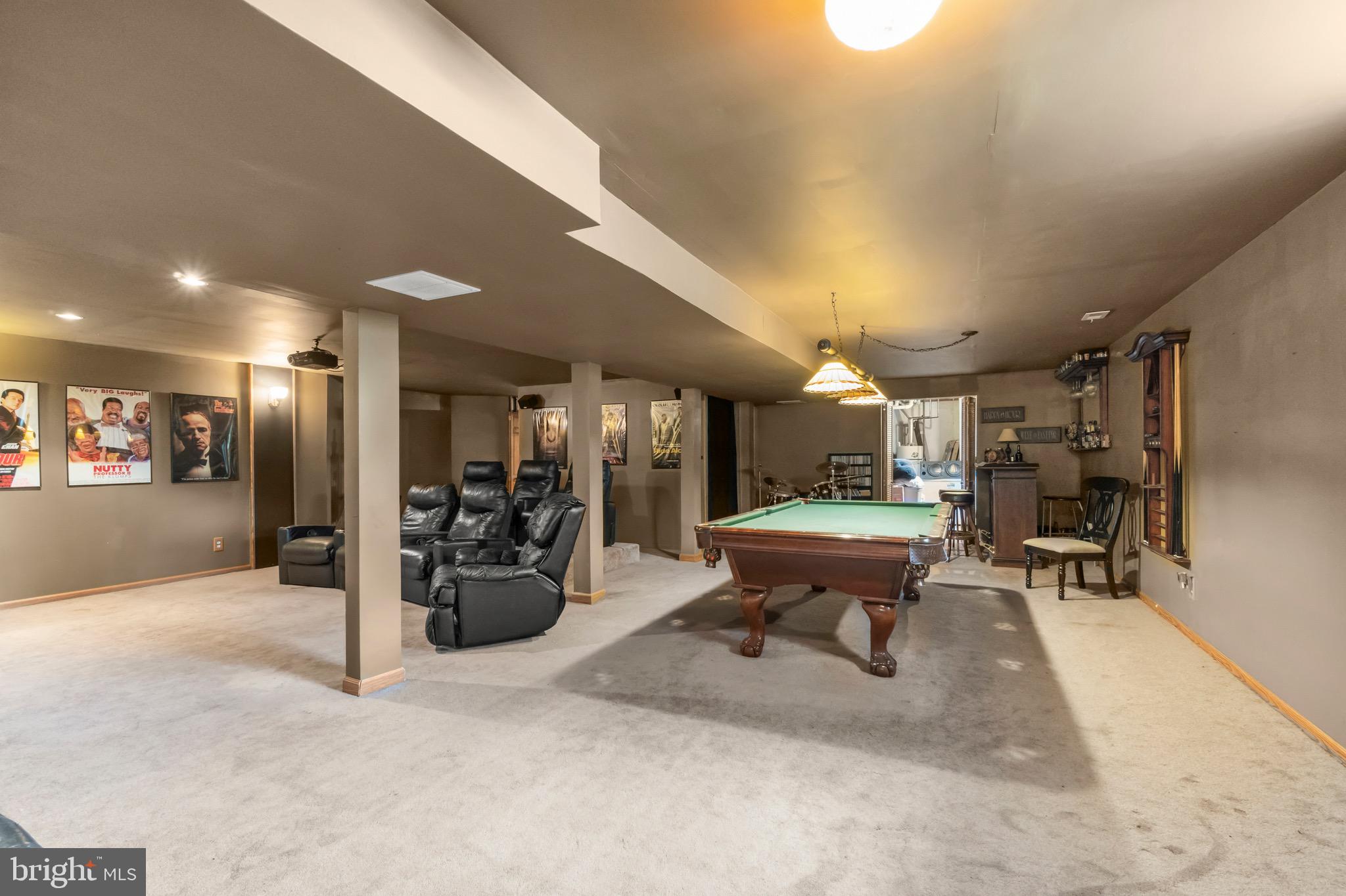 4 Blue Jay Hill Road Westampton, NJ 08060 - Photo 35 of 48 Movie theater, pool table, and bar!