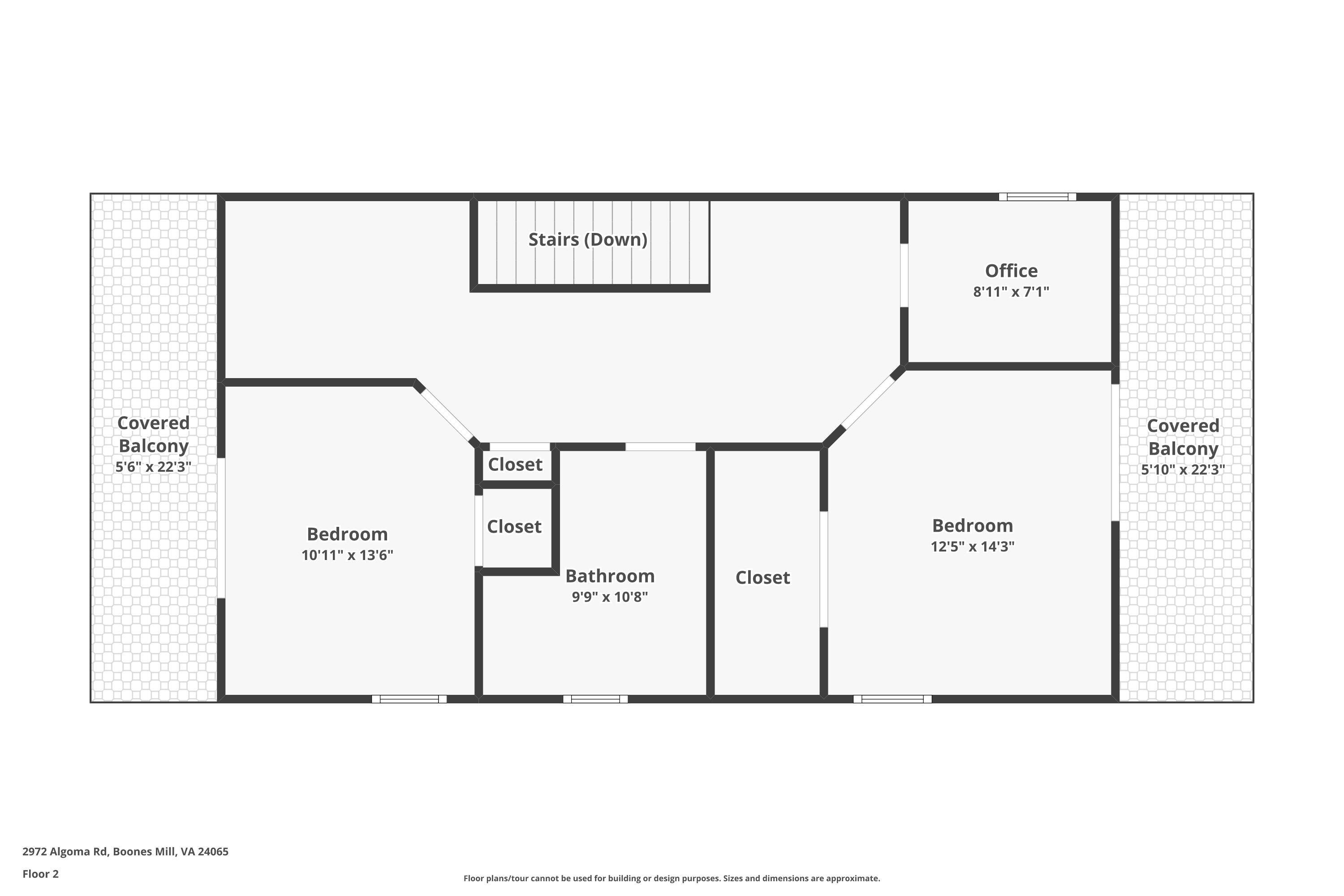 2972 Algoma Road Boones Mill, VA 24065 - Photo 76 of 77 Upper Floor Plan