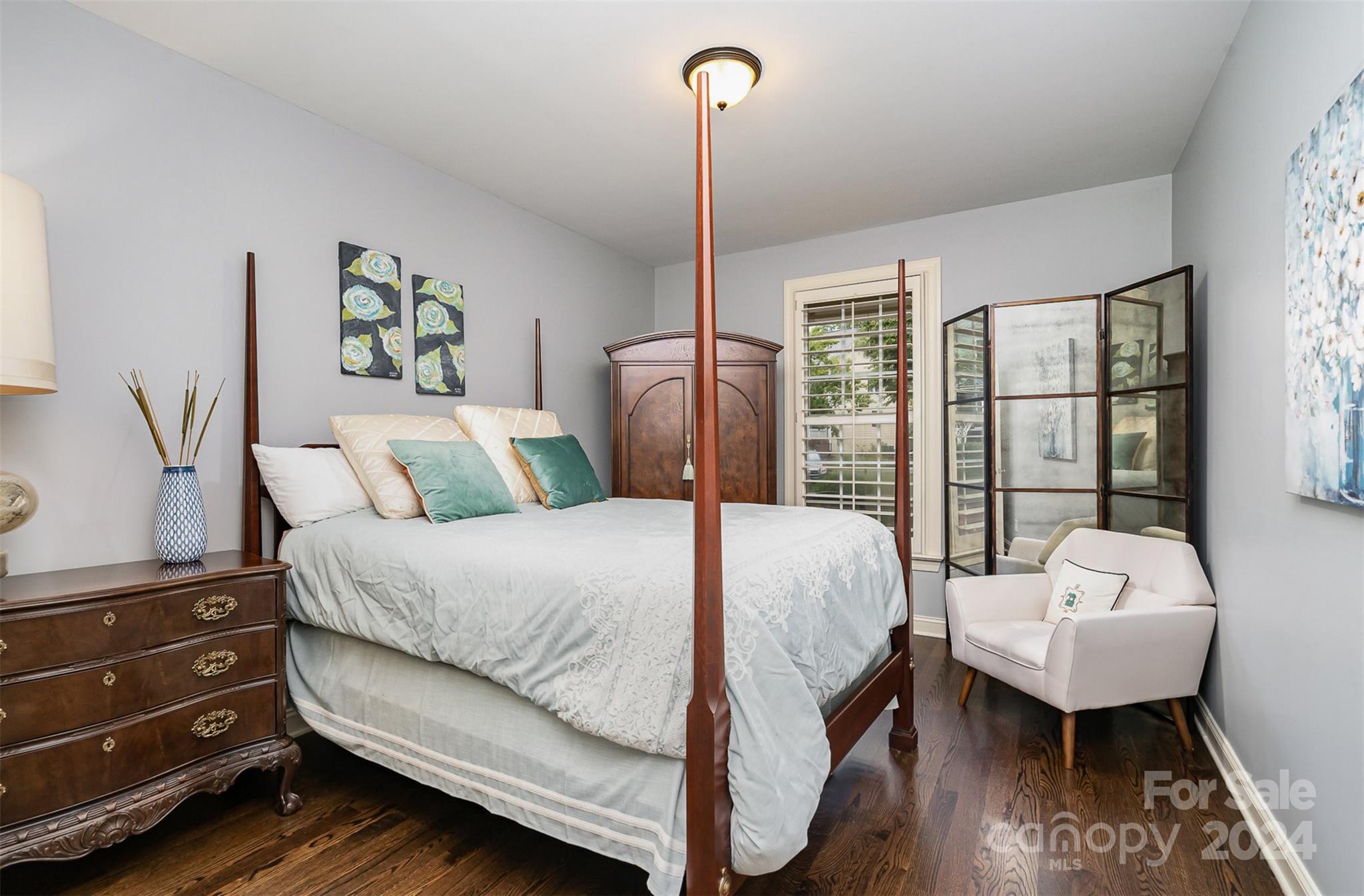 5324 Maddox Court Fort Mill, SC 29708 - Photo 24 of 48 a bedroom with a bed and wooden floor