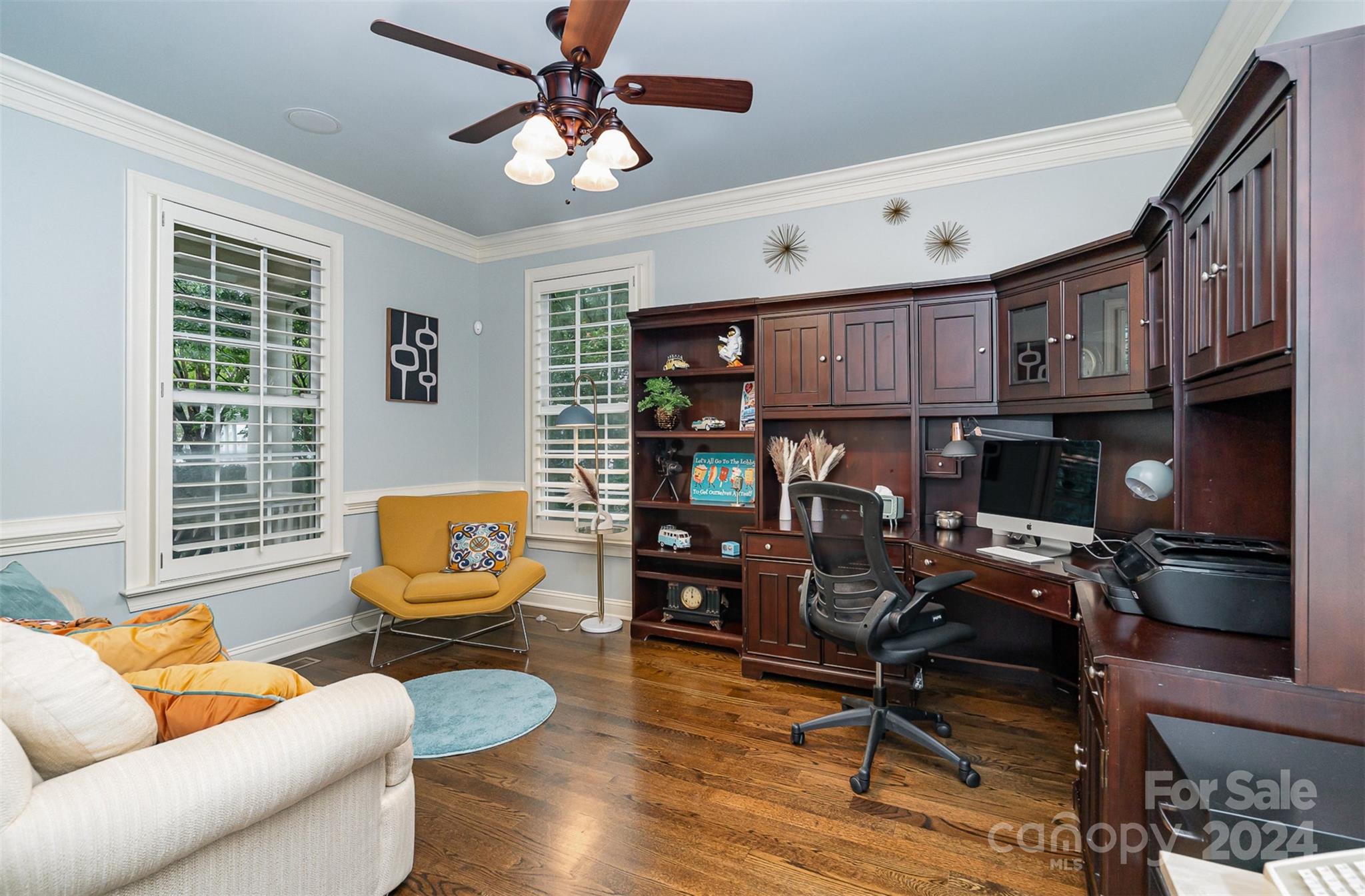 5324 Maddox Court Fort Mill, SC 29708 - Photo 33 of 48 a living room with furniture a wooden floor and a window