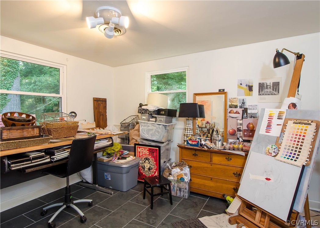 7638 Redbud Road Richmond, VA 23235 - Photo 14 of 32 The office/studio has slate tile, and an overhead