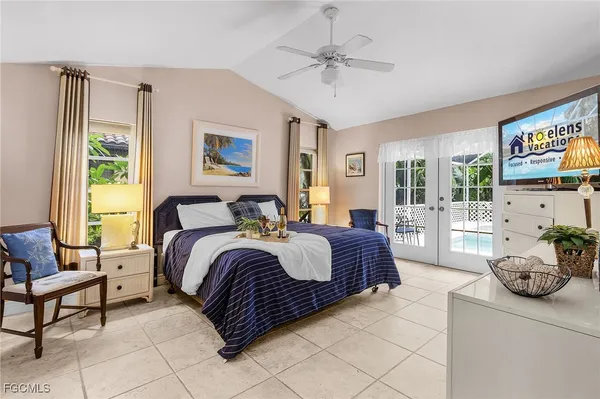 a bed room with a bed and a couch