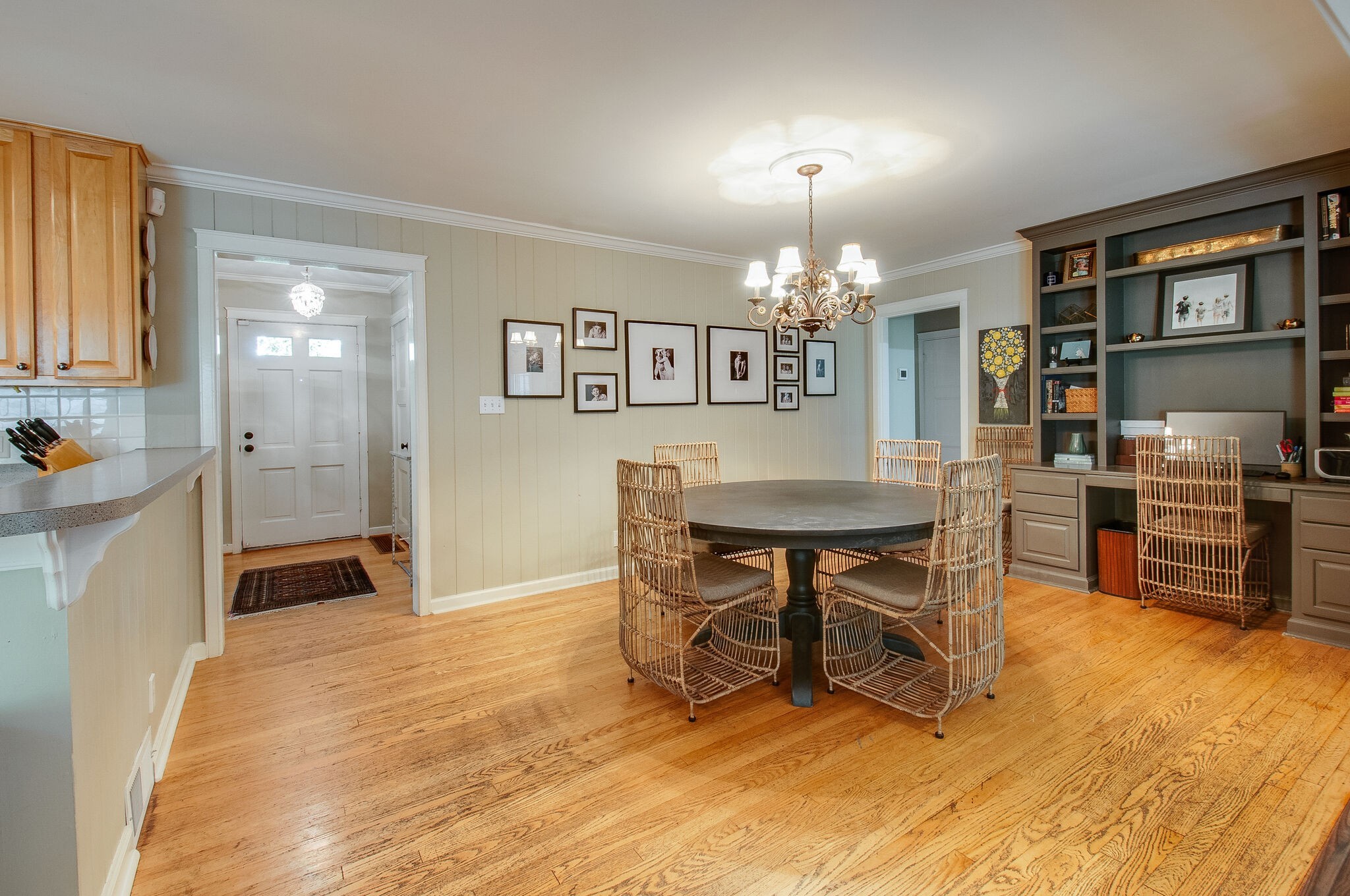 4602 Benton Smith Road Nashville, TN 37215 - Photo 11 of 36 a view of a dining room with furniture and chandelier