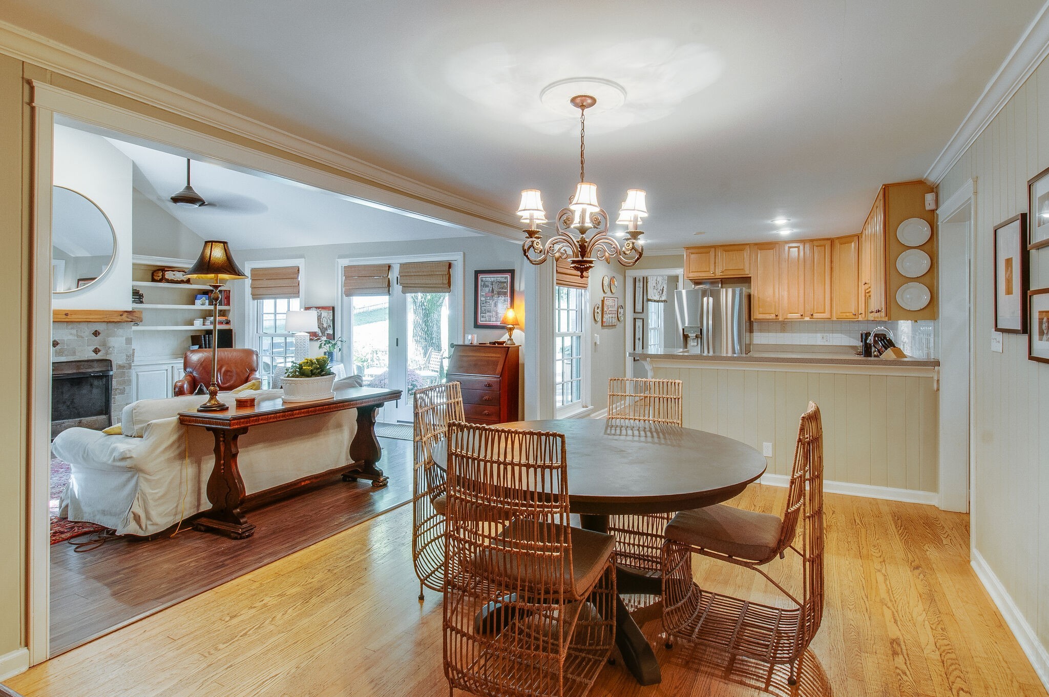 4602 Benton Smith Road Nashville, TN 37215 - Photo 16 of 36 a view of a dining room with furniture and wooden floor