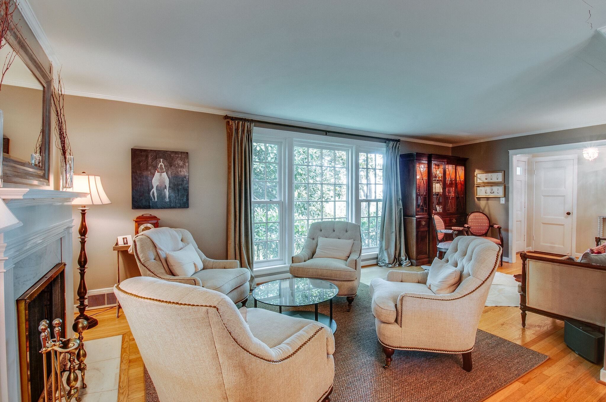4602 Benton Smith Road Nashville, TN 37215 - Photo 9 of 36 a living room with furniture and a large window