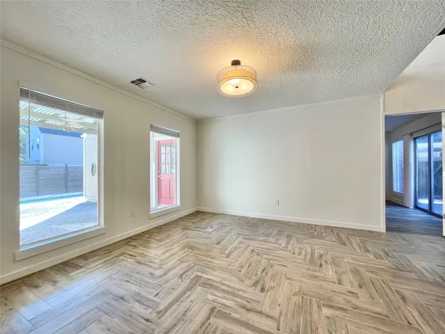 a view of a park with tree s