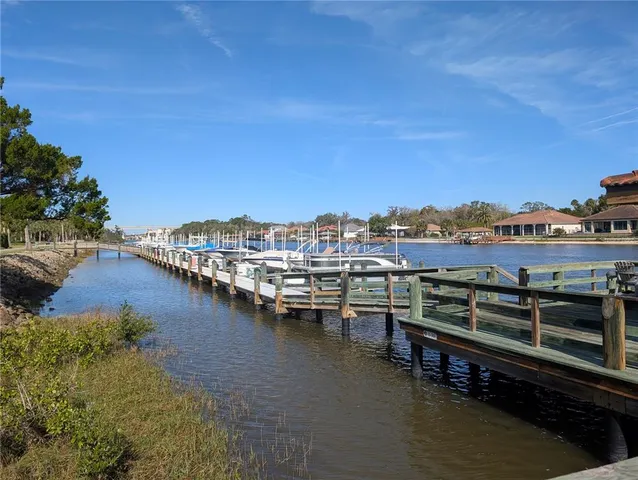 a view of a lake with outdoor space