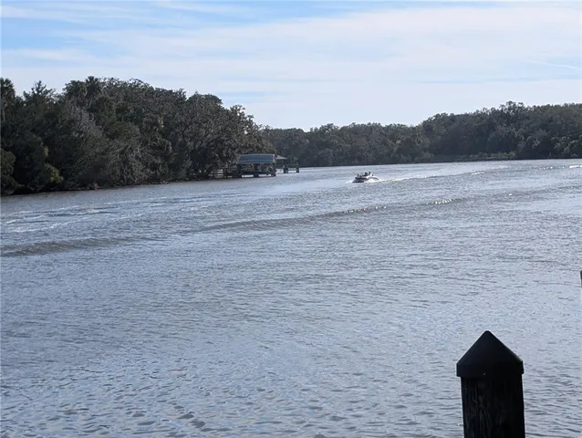 a view of lake and mountain