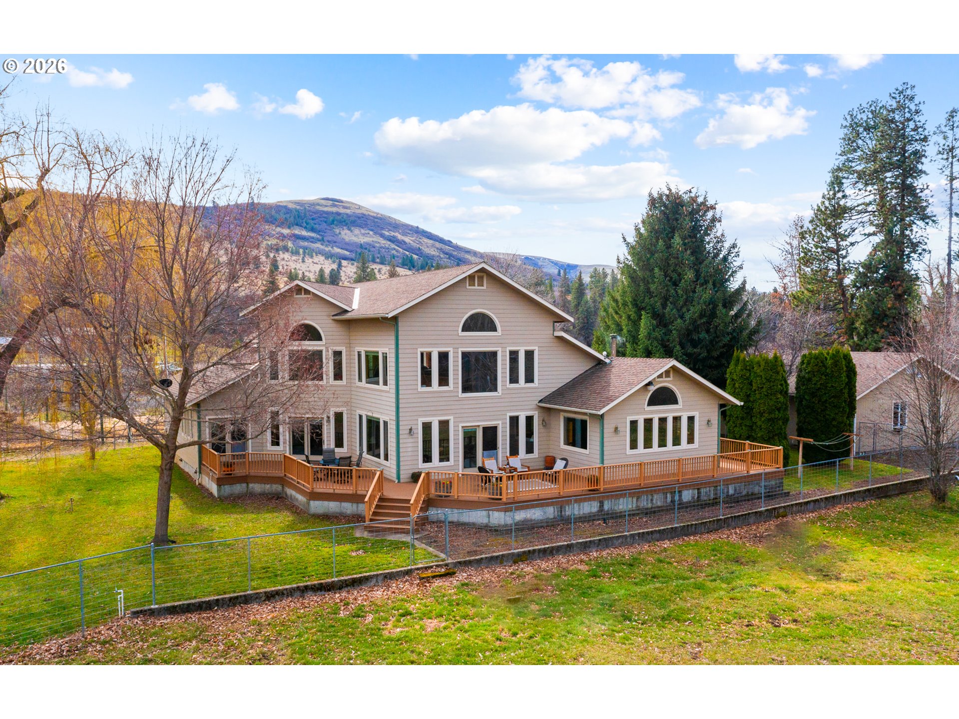 54693 Bingham Road Adams, OR 97810 - Photo 2 of 48 a aerial view of a house with swimming pool having outdoor seating