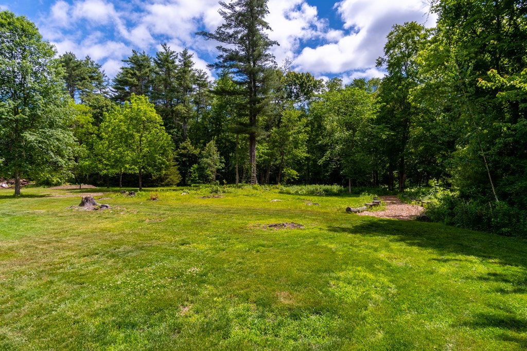 76 River Road Ware, MA 01082 - Photo 21 of 30 a view of a swimming pool with a yard
