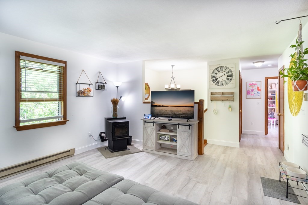 76 River Road Ware, MA 01082 - Photo 6 of 30 a living room with furniture and a flat screen tv