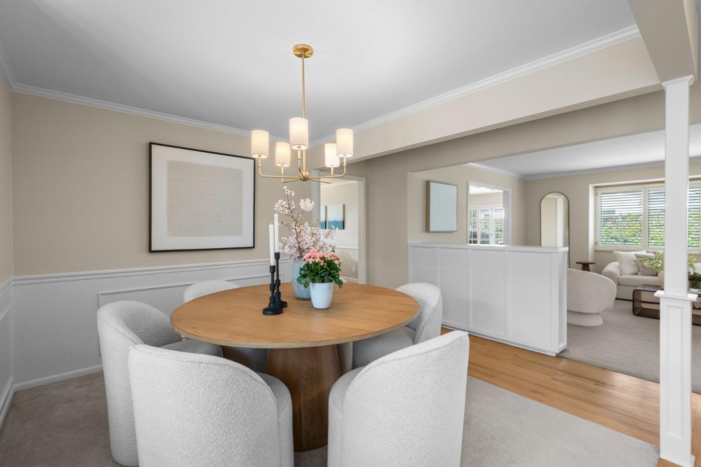 2356 Walden Square San Jose, CA 95124 - Photo 17 of 51 a view of a dining room with furniture and chandelier
