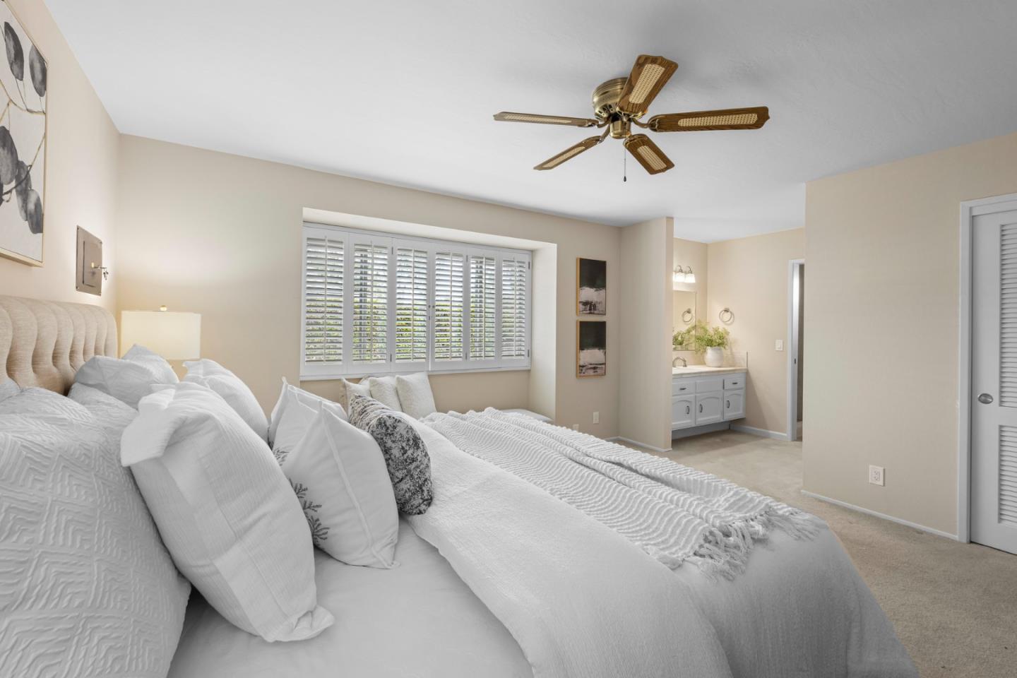 2356 Walden Square San Jose, CA 95124 - Photo 34 of 51 a spacious bedroom with a bed and window