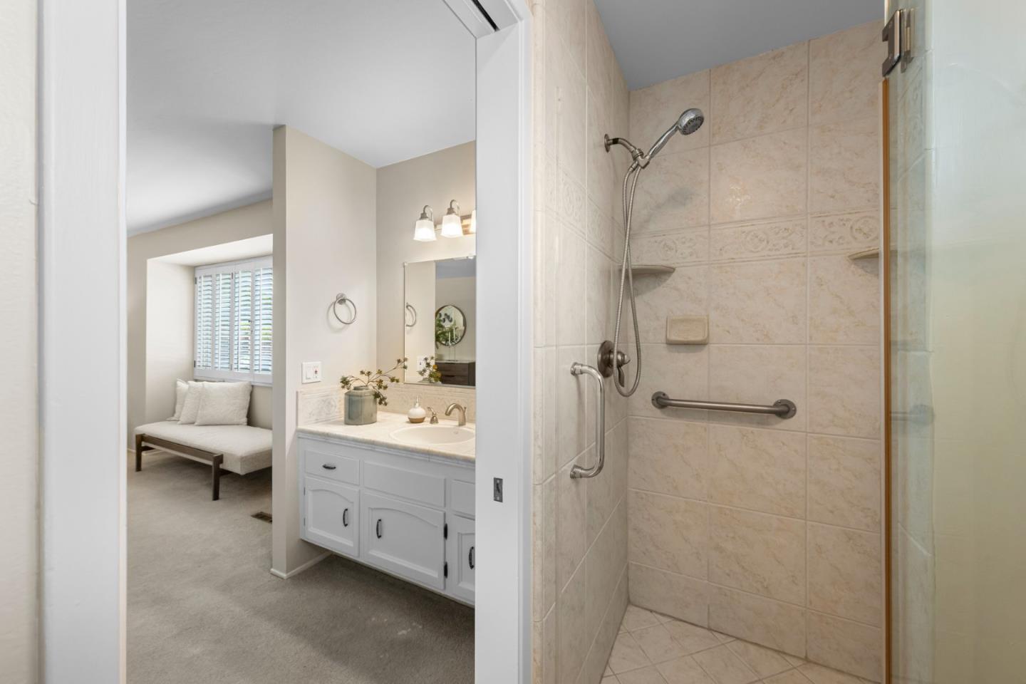 2356 Walden Square San Jose, CA 95124 - Photo 36 of 51 a bathroom with a double vanity sink a toilet and shower