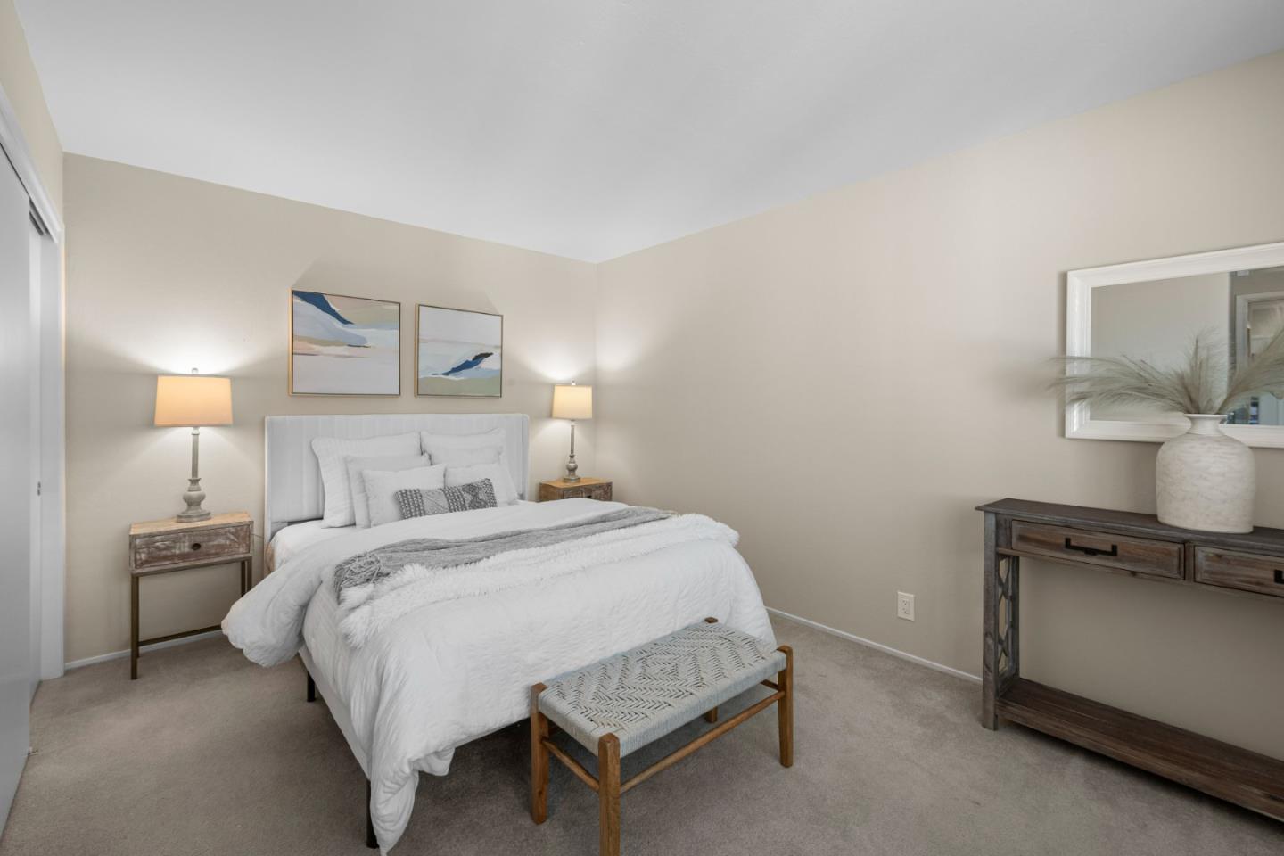 2356 Walden Square San Jose, CA 95124 - Photo 39 of 51 a bedroom with a bed and lamp