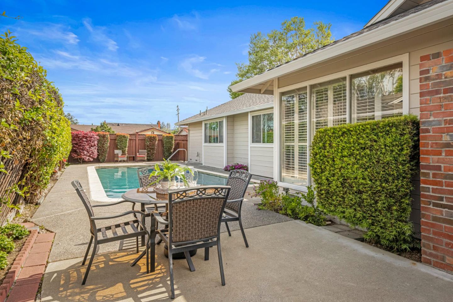 2356 Walden Square San Jose, CA 95124 - Photo 49 of 51 a view of a patio with table and chairs and potted plants