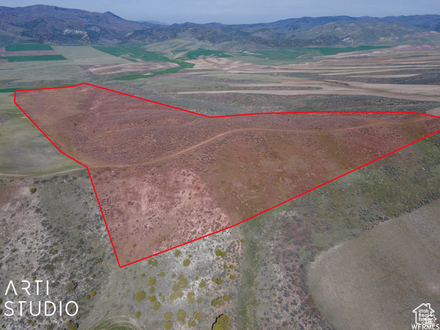 13900 Dirty Head Road Clarkston, UT 84305 - Photo 5 of 25 View of rural area featuring property parcel outlined and a mountain backdrop