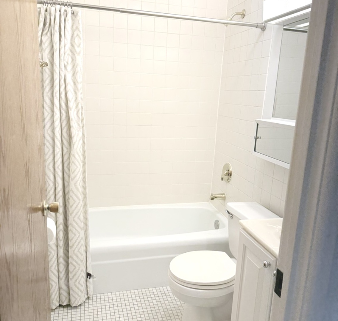 3531 East Central Road, Unit 101 Des Plaines, IL 60025 - Photo 7 of 15 a bathroom with a toilet and a bathtub