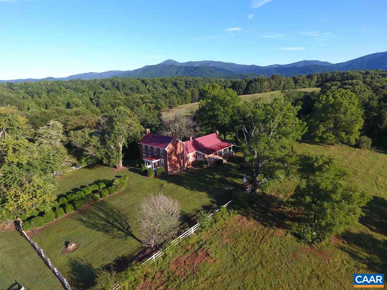 186 Foothills Trail Amherst, VA 24521 - Photo 17 of 23 an aerial view of a house with a garden