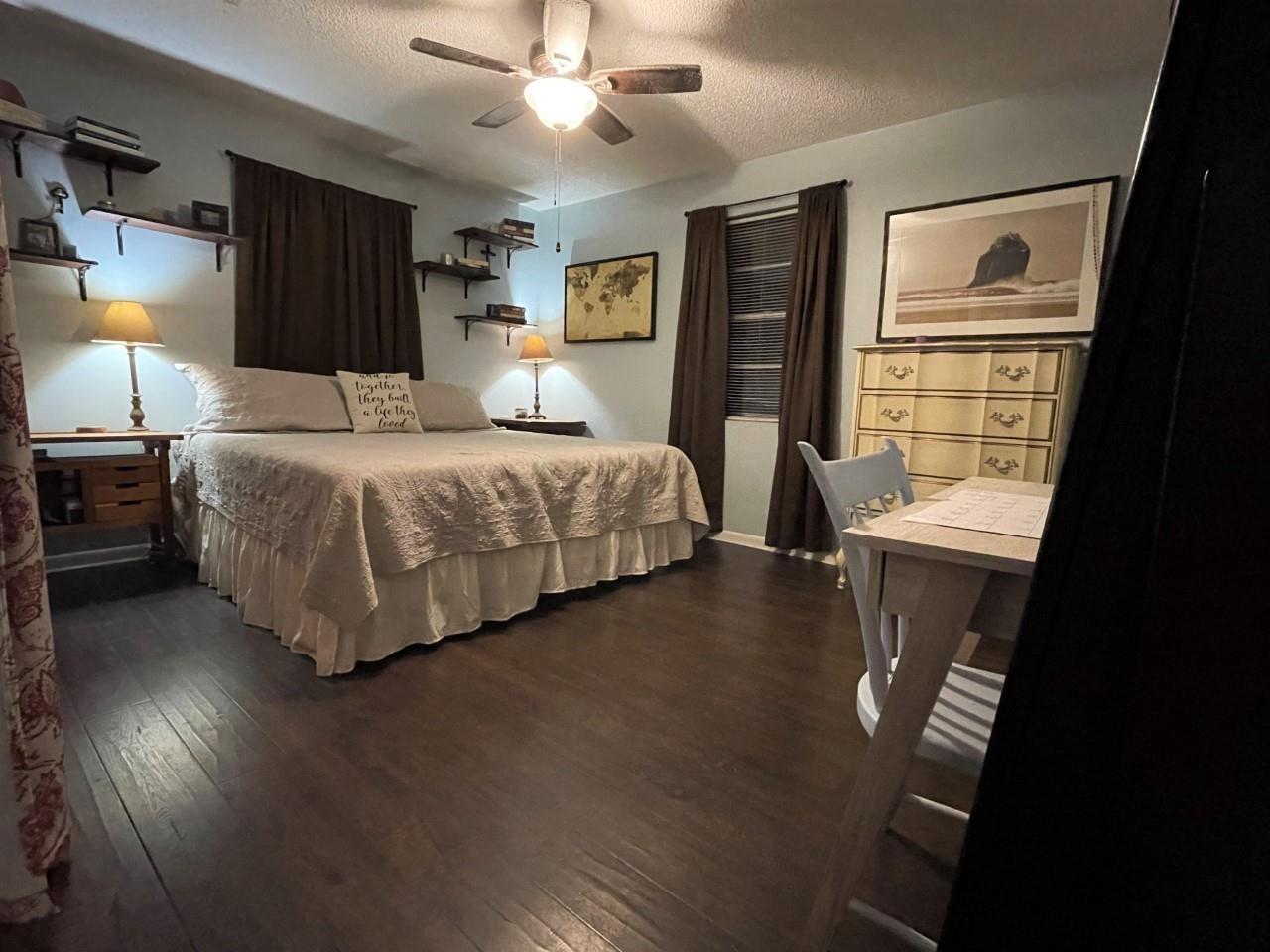 802 Royal Road St. Augustine, FL 32086 - Photo 18 of 47 a bedroom with a bed and wooden floor