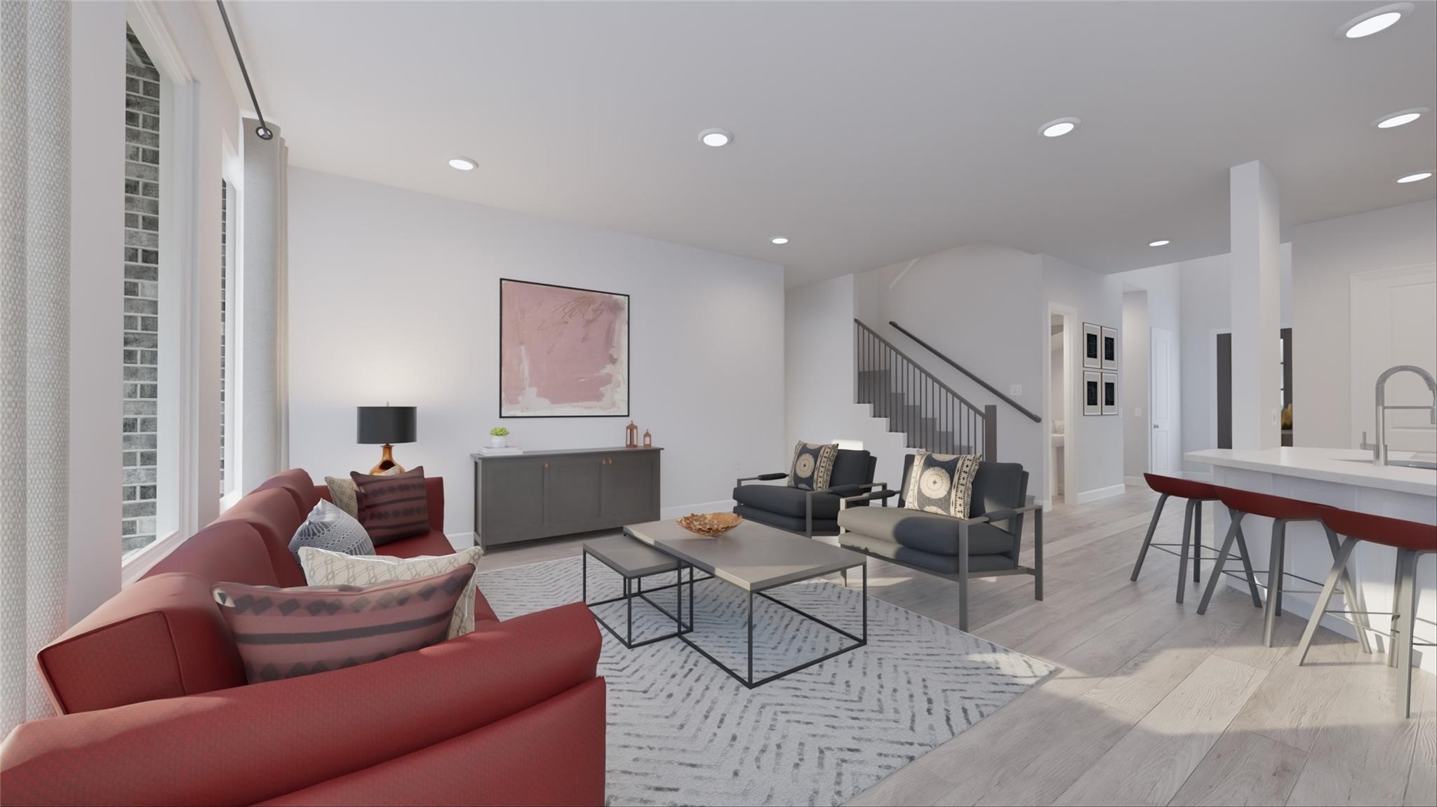 9422 Pacific Crest Porter, TX 77365 - Photo 11 of 26 a living room with furniture and wooden floor
