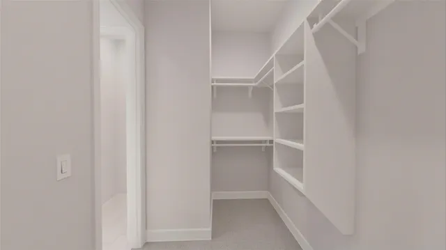 a view of walk in closet