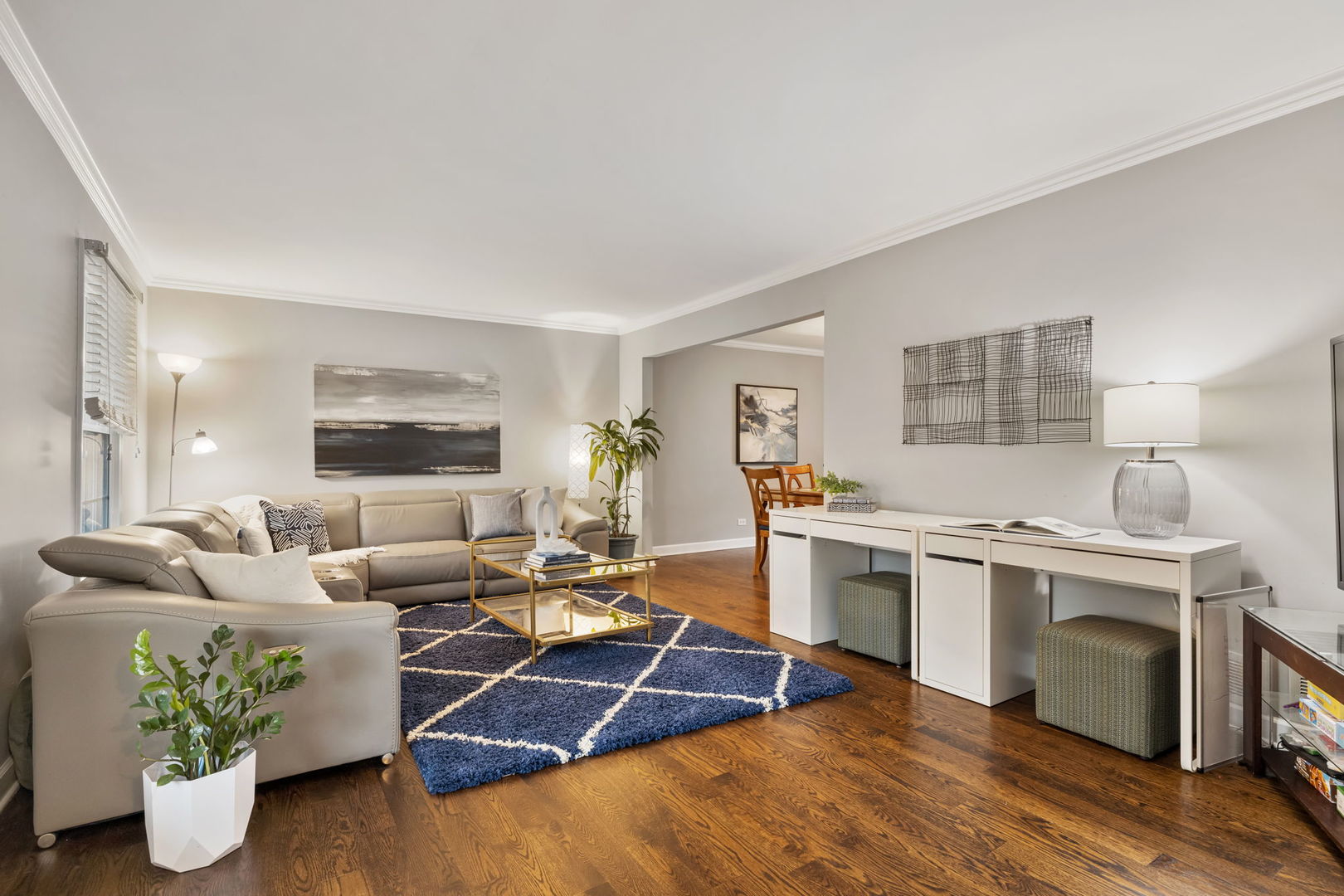 1635 Orth Drive Wheaton, IL 60189 - Photo 15 of 36 a living room with furniture appliances and wooden floor