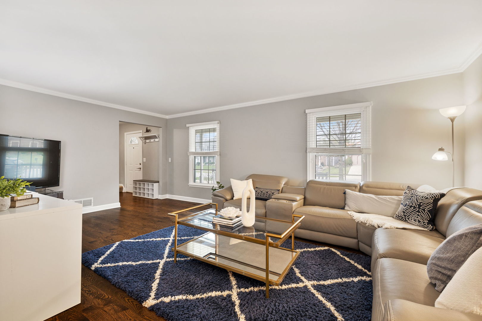 1635 Orth Drive Wheaton, IL 60189 - Photo 17 of 36 a living room with furniture and wooden floor