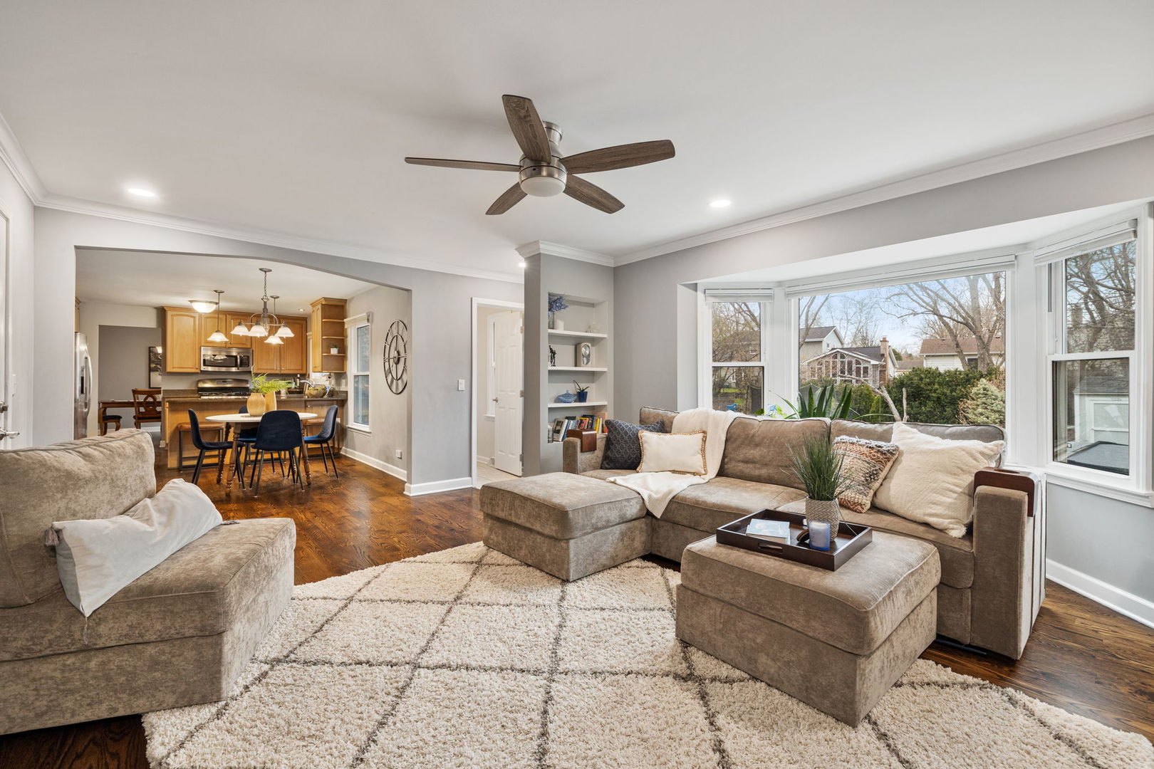 1635 Orth Drive Wheaton, IL 60189 - Photo 27 of 36 a living room with furniture and a large window