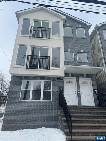 a front view of a building