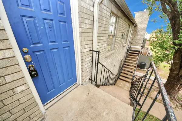 a view of front door