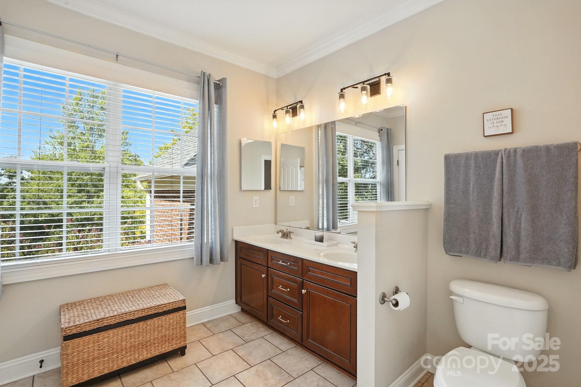 1651 Scotch Pine Lane Tega Cay, SC 29708 - Photo 31 of 48 a bathroom with a toilet sink and mirror